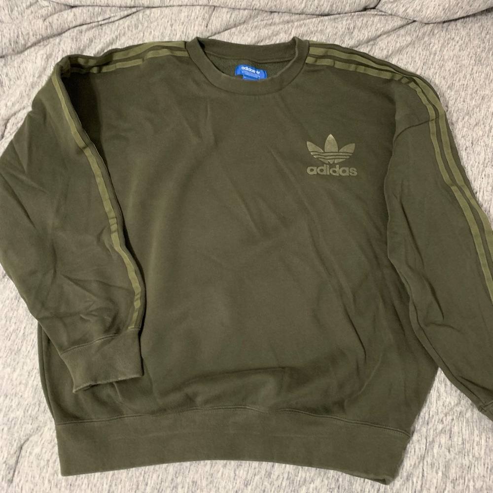 Adidas Sweatshirt (Olive Green)